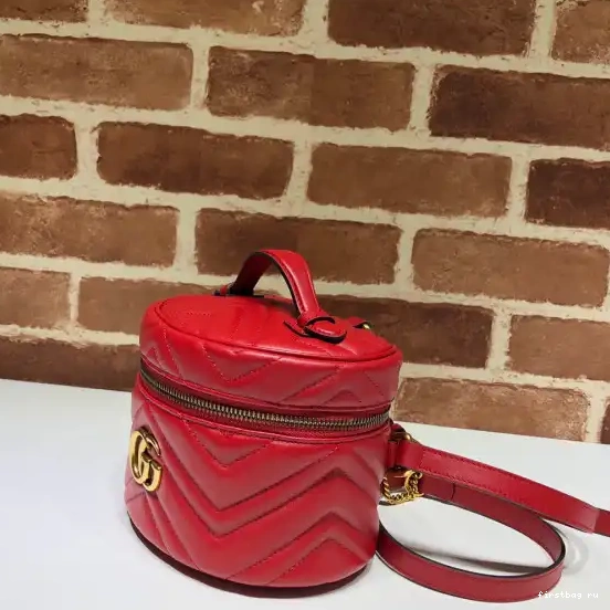 First bag ru GUCCI Marmont GG mini backpack 0602